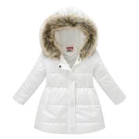 Manténgase abrigado y parece con estilo: chaqueta térmica con capucha para niña con acolchado alternativo de plumón para invierno - details 0