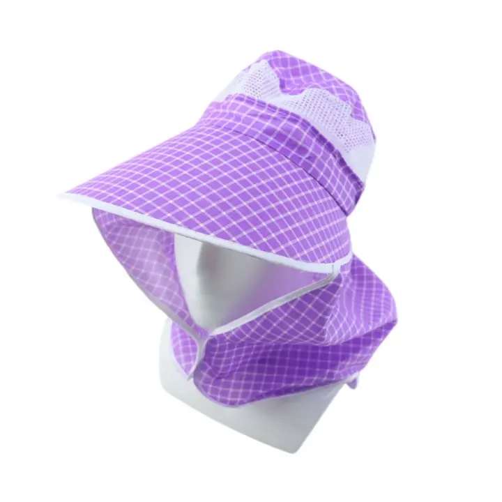 Gorra de Sol con Protección UV para Mujer Sombrero de Verano con Borla Ancha - 1