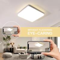 Plafón LED de Techo Cuadrada, Lámpara de Techo Moderna de 48W, 5400LM, IP44, 4500K, Luz Blanca Natural, 30cm - details 6