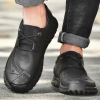 Zapatos De Piel informales Para Hombre, Cómodos, Aptos Para El Exterior, Mocasines Transpirables Antideslizantes - details 21