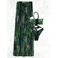 2025 Bikini con cuello cruzado, traje de baño hueco y vestido de playa, traje de baño sexy de 3 piezas para mujer, ropa de playa acolchada, natación de verano - details 8