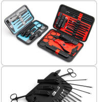 Juego de manicura Ouriner, 10/15/25 Uds., Kit de funciones completas, juegos profesionales de pedicura de acero inoxidable, cortaúñas con estuche portátil - details 3