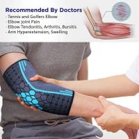 Coderas transpirables para levantamiento de pesas, entrenamiento, soporte para brazos, coderas deportivas, protector de brazo, béisbol, softbol, manga de compresión para codo - details 4