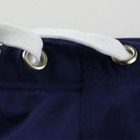 Pantalones cortos de natación para hombre con cordón en la cintura elástica Slim Fit U convexo cintura media Boxers de baño surf deportes acuáticos bañadores - details 16