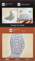 Zapatos de calle informales para mujer, zapatillas de suela gruesa con aumento de altura, versión coreana, color blanco, Primavera - details 3
