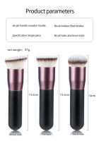 1Pcs Cepillo De Maquillaje Profesional Plano Para Polvo Líquido Base De Maquillaje Rubor Corrector Contorno Herramienta De Maquillaje Tamaño 14.5*8*6cm - details 2