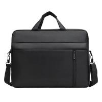 Bolso de mano para hombre de 15,6 pulgadas, bolso para ordenador portátil, viaje de negocios al aire libre, bolso organizador de ordenador portátil de gran capacidad negro - details 2