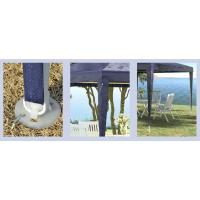 Carpa Desmontable 3x3 m Cenador Pabellón de Jardín con 4 Orificios de Drenaje y Marco de Acero Anti-UV Impermeable Gazebo para Terraza Patio Exterior Camping Azul - details 4