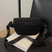 Cintura de felpa de invierno para mujer, bolso de cinturón para teléfono de estilo de diseñador de hombro informal Unisex - details 21