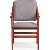 Silla de Comedor de Madera de Cerezo Antimanchas, Espalda Recta, Tamaño 86x54x54 cm, Marrón - details 10