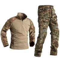 Conjunto de Caza Táctico Uniforme de Camuflaje de Manga Larga Pantalones de Trabajo de Cargo - details 2