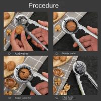 Herramienta de cocina Clip de nogal en forma de embudo Clip de tuerca de doble boca Desgranadora de cascanueces Pinza de sujeción Alicates Pinzas de nogal Herramienta de apertura - details 6