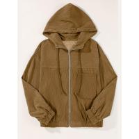 Chaquetas con capucha para mujer, abrigos informales, otoño - details 5