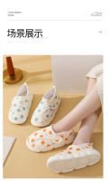 Nuevos zapatos de confinamiento con velcro, pantuflas de algodón posparto para interiores con suela blanda para maternidad - details 8