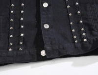 Chaleco rasgado sin mangas de estilo retro para hombre Vestido informal de punto con solapas y correas Ropa de algodón y poliéster - details 9