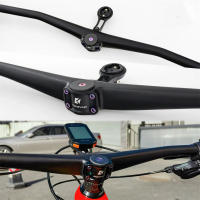 Kocevlo-Manillar integrado de carbono para bicicleta de montaña, UD mate, 35x800mm, AM FR, con soporte para ordenador - details 3