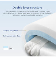 Colchón de espuma viscoelástica Newentor para alivio del dolor de hombro y espalda espesor de 7cm pad de cama para hogar - details 5