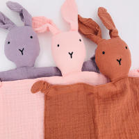 Edredón de muselina de algodón para bebé, manta suave para recién nacidos, muñecas para dormir, juguete para dormir de moda para niños, Baberos de toalla para calmar - details 3