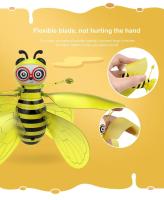 Vehículo Volador de Abeja Pequeña Helicóptero de Luz Sensor de Gesto Juguete Recomendado para Niños - details 2