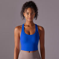 -Chaleco de yoga con espalda cruzada, ropa interior sin costuras, sujetador deportivo de alto impacto, secado rápido, adelgazante - details 13