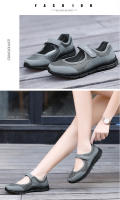 Zapatos informales de verano para mujer, zapatillas portátiles suaves, zapatos para caminar, suelas planas para mujer, zapatos blancos transpirables sin cordones - details 16