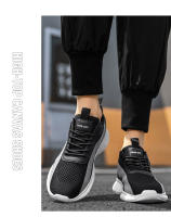 Zapatillas deportivas informales para hombre, calzado transpirable con plataforma que aumenta la altura - details 26