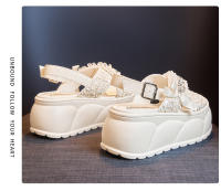 Sandalias Casuales de Moda para Mujer Nuevos Zapatos de Playa con Suela Gruesa y Cruzada con Estilo - details 22