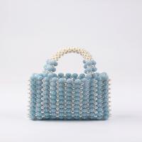 Vestido de cena de perlas bolso tejido a mano diseño de nicho bolso cuadrado con cuentas - details 3