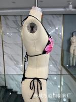 Nuevo estilo sexy traje de baño de tres piezas Charm Lily edición impresa personalizada - details 12