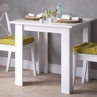 Mesa de comedor, roble dorado/gris, 80 x 80 cm - details 16