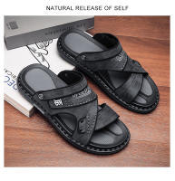 Sandalias de hombre Verano 2023 Nuevos zapatos casuales Moda al aire libre Conjunto de moda fresco Pie Zapatillas de doble propósito - details 21