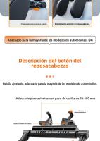 Almohada cervical para coche de 3 ejes |   Ganchos Dobles + Memoria Ortopédica |   Soporte Lumbar Ajustable |   Diseño Lateral para Dormir |   Universal para todos los coches |   Miravia España" - details 23