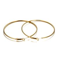 40-80mm Exaggerated Big Smooth Circle Hoop Earrings  for Women Aros Simple Round Loop Ear Wedding Jewelry Brincos Cool Gift - details 0
