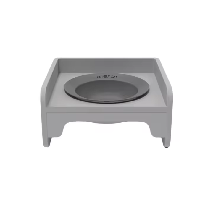 Soporte de ABS a prueba de derrames, juego de cuencos para mascotas, soporte de cuenco para gato extraíble de pie, lavabo de cerámica antideslizante, soporte para cuenco de comida para perros, agua - 1