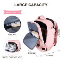 Mochila de Viaje para Mujer, Gran Capacidad, Impermeable, informal, Deportes al Aire Libre, para Portátil y Cuad - details 6
