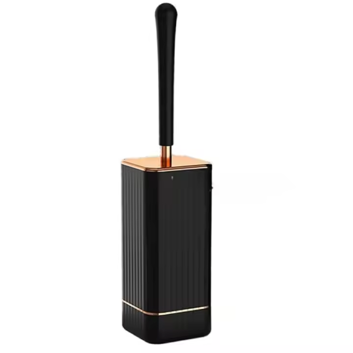 Cepillo de Inodoro de Silicona TPR A Prueba de Fugas, Cepillo de Limpieza Suave y Flexible con Base - 1