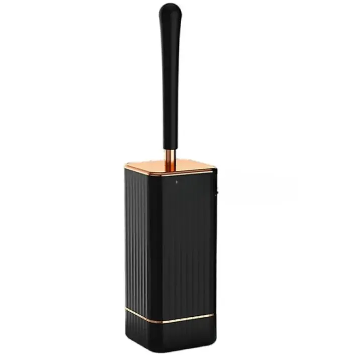 Cepillo de Inodoro de Silicona TPR A Prueba de Fugas, Cepillo de Limpieza Suave y Flexible con Base - 1