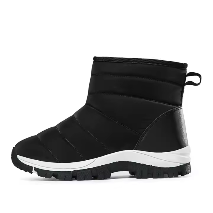 Botas cortas cálidas de invierno para mujer, botas de nieve de algodón cómodas para exteriores, botas martin, zapatos femeninos - 1