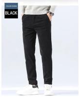 Pantalones de Corduroy para Hombres Ajuste Delgado, Elástico, Moda de Negocios y Trabajo para Primavera Otoño - details 7