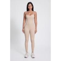 Traje de yoga sin costuras para mujer Mono de cuerpo completo Medias de fitness con espalda cruzada abierta - details 4