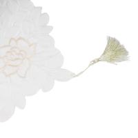 Mesa con bordado floral retro blanco, alfombra Ense, mantel de algodón hueco, decoración de mesa de comedor para el hogar, fiesta de boda - details 35