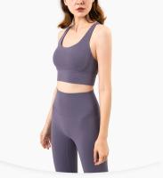Top de Yoga Transpirable ZHUMU GYM Top de Deportiva de Verano con Espalda Cruzada para Mujeres - details 0