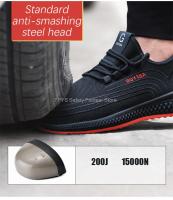 Zapatos De Seguridad Con Punta De Acero Antideslizantes Para Hombres Y Mujeres Zapatillas De Trabajo Transpirables Indestructibles Para Adultos - details 4