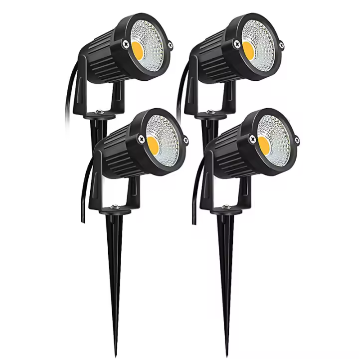 4pcs Luces de Jardín LED Iluminación de Camino al Aire Libre Aluminio IP67 450 Lúmenes de Brillo - 1