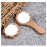 Espejo de Madera Portátil Mini Mini Espejo de Maquillaje para Mujeres Espejo Redondo de Belleza en Mano - details 17