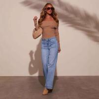 Jeans para Mujer Cintura Alta Pierna Recta Estilo Haraku Elegante - details 7