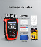 Noyafa NF-919 medidor de potencia 3 en 1 fuente de luz estable VFL REF localizador Visual de fallos herramienta de prueba de fibra óptica de luz roja - details 15
