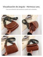Bolsos cruzados de moda para mujeres, bolso de hombro con tapa de alta capacidad - details 7
