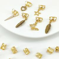 26 Uds. De mariposas ahuecadas para el pelo, candados para rastas, Clips de Metal para puños, cuentas para rastas, abalorios para trenzado de cabello, tubos para trenzas - details 0