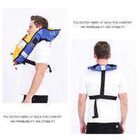 Chaleco salvavidas inflable profesional, 3 cintas reflectantes, seguridad en la pesca, deportes acuáticos, salva vidas, nuevo - details 6